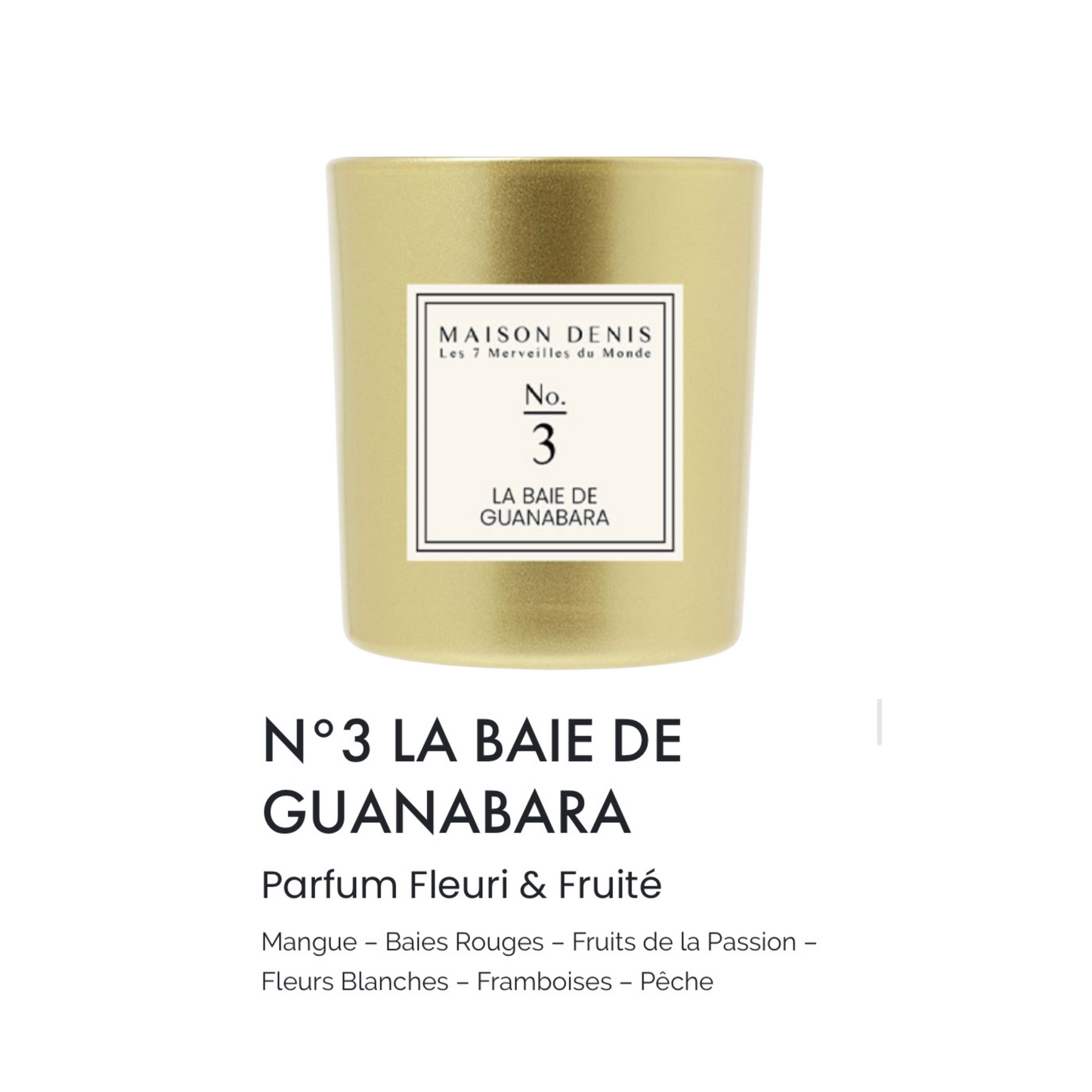 Bougie parfumée Mangue & fruit de la passion - 120 g