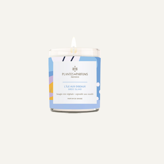 Bougie végétale parfumée - L'île aux oiseaux - Citron & pomme - 180 g avec capot