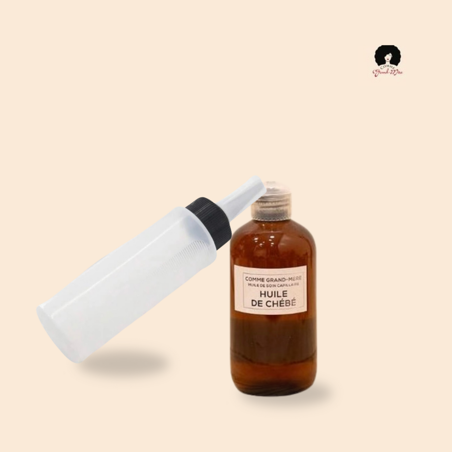 Huile Traditionnelle de Chébé 200ml et bouteille d'application