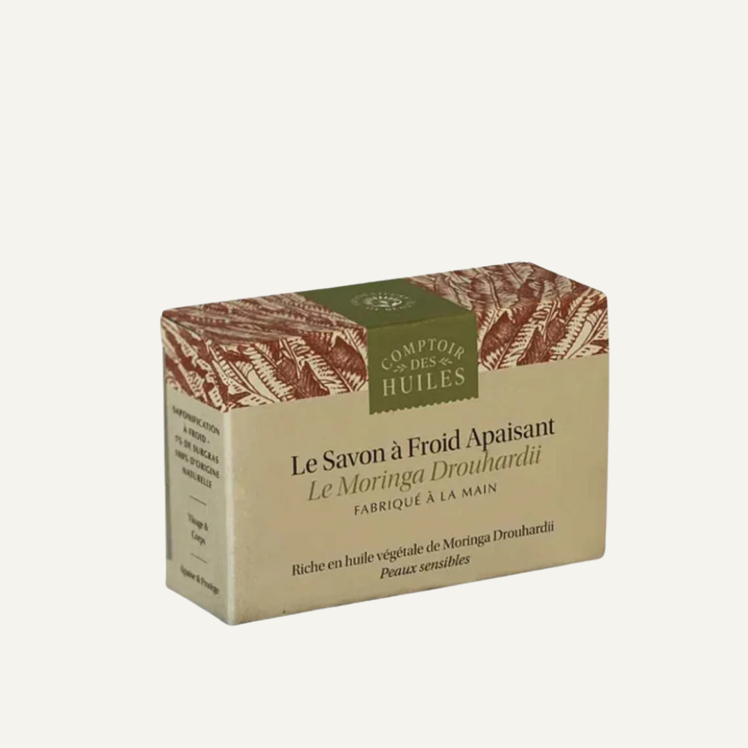 Duo sac à savon & Savon Apaisant - Le Moringa Drouhardii BIO 70g
