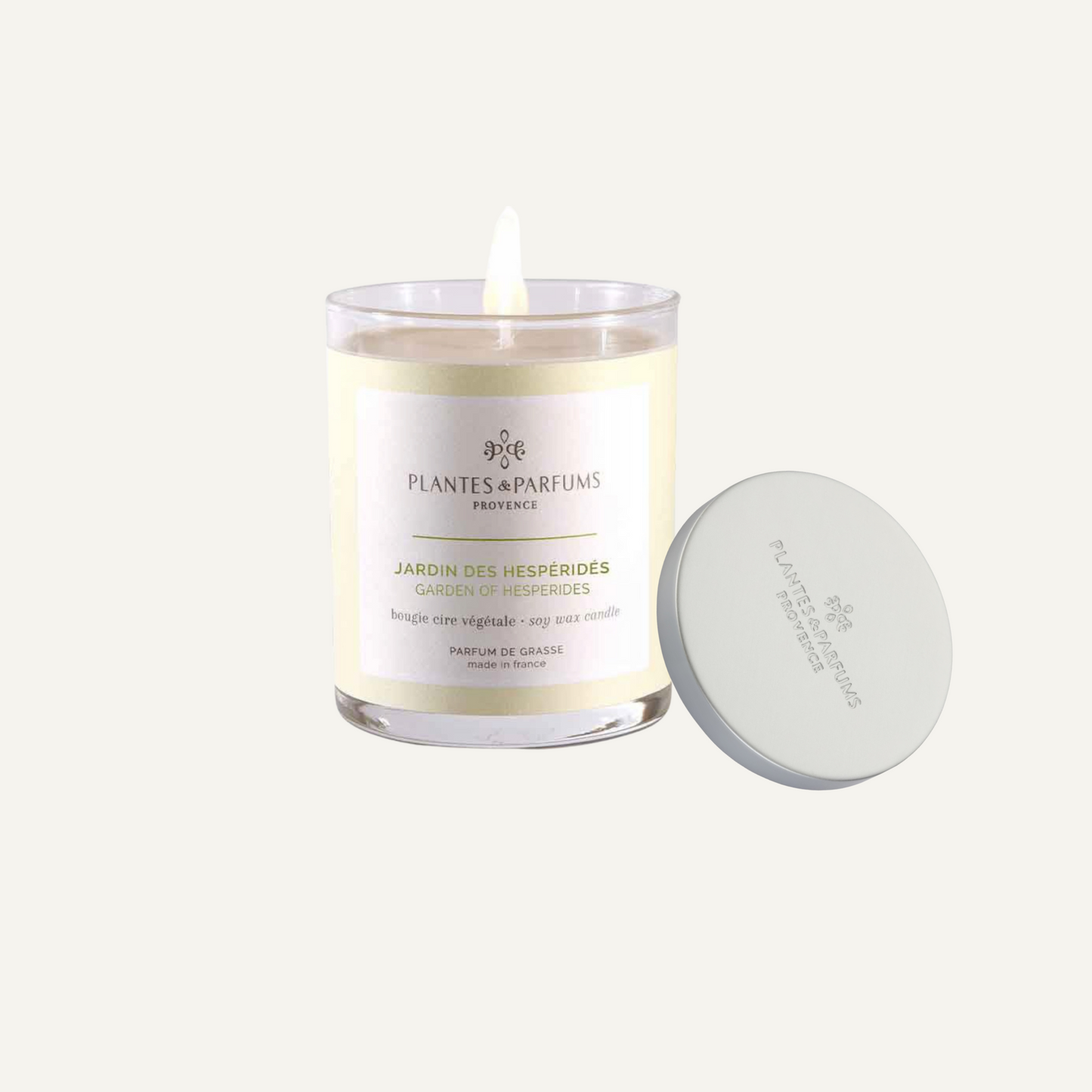Bougie végétale parfumée - Jardin des hespéridés - 180 g avec Capot