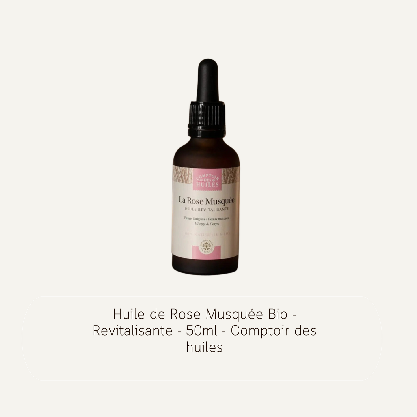 Duo Gua Sha et Huile de rose musquée 50ml Comptoir des Huiles