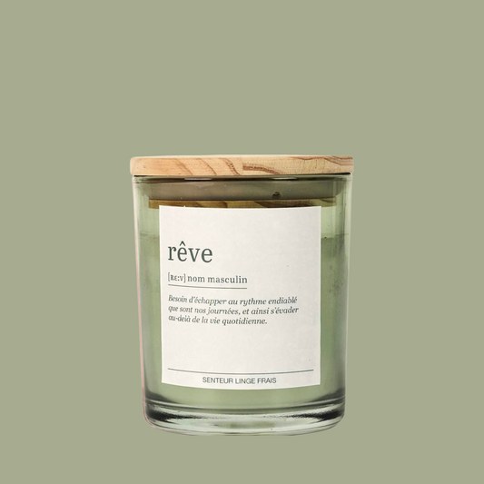Bougie parfumée - Rêve - Linge frais 110g