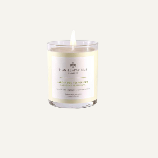 Bougie végétale parfumée - Jardin des hespéridés - 180 g avec Capot