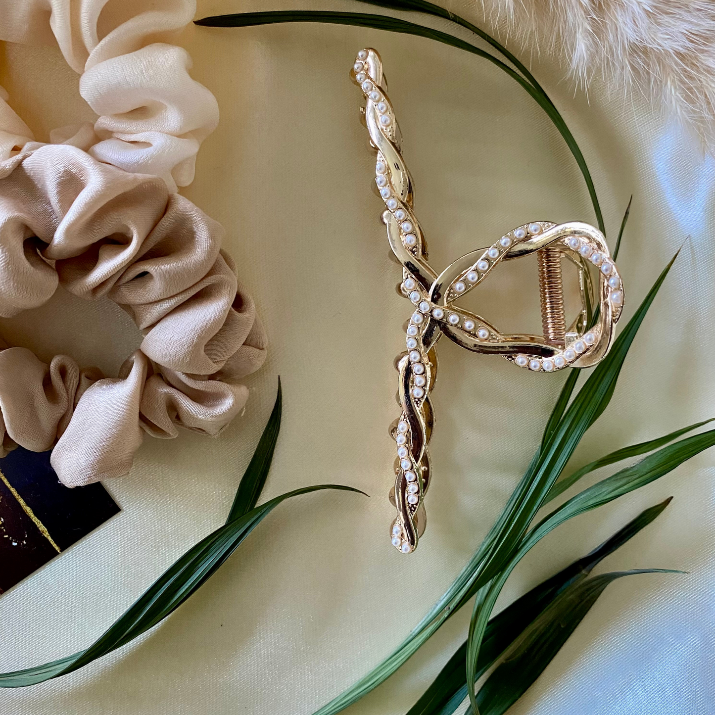 Pince cheveux dorée – Édition bijou