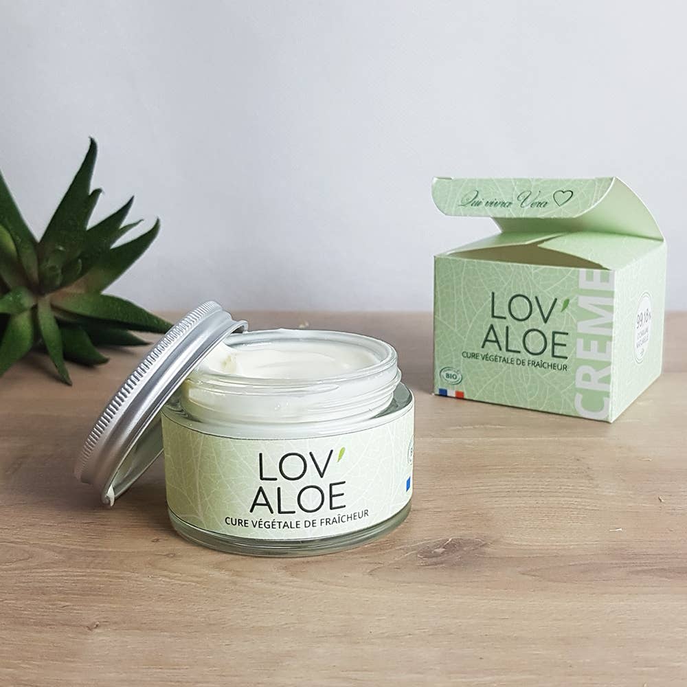 Creme Lov'aloe Bio - Aloe Vera - Hydratante - 50 ml
