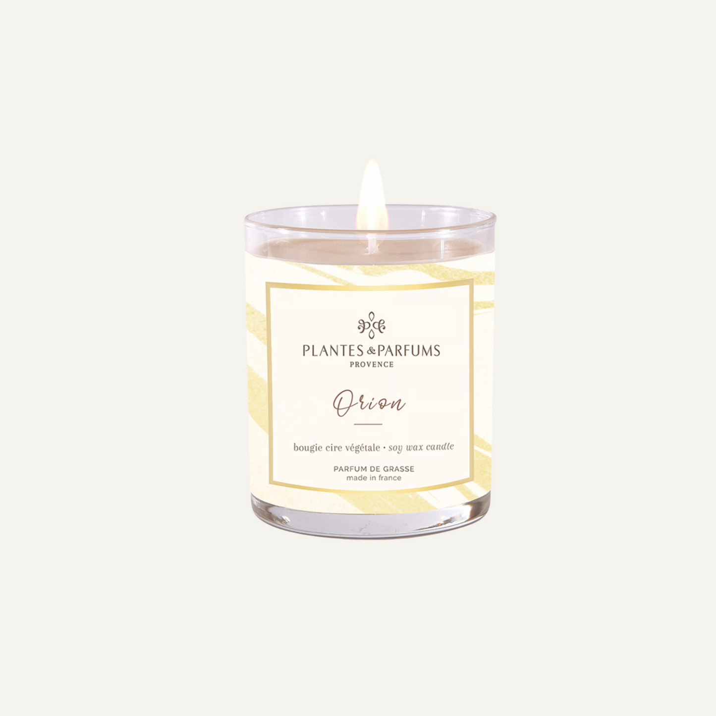 Bougie végétale parfumée - Orion - 180 g avec Capot pour bougie 180 g