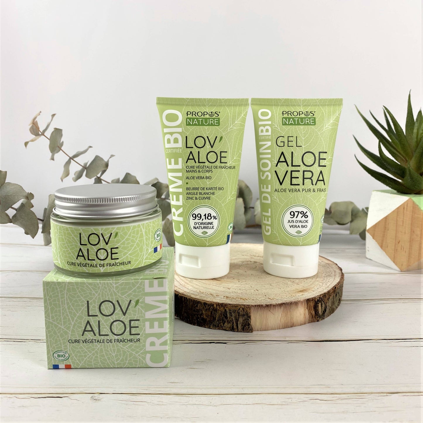Creme Lov'aloe Bio - Aloe Vera - Hydratante - 50 Ml, 100 Ml