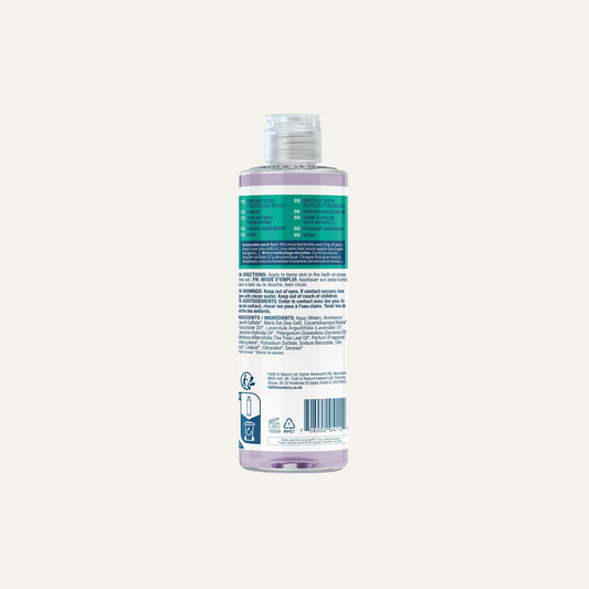 Gel Douche & Bain Naturel Lavande & Géranium Faith In Nature, Apaisant, Vegan & Cruelty Free, Sans Parabènes & SLES, 400ml