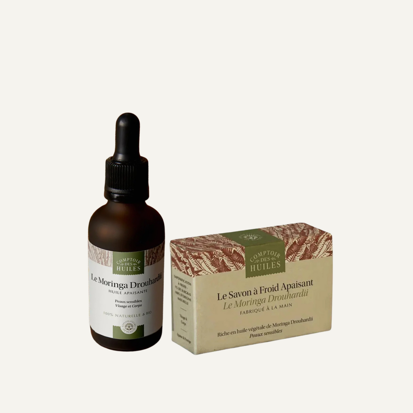 Routine Apaisante Nourrissante Huile & Savon au Moringa