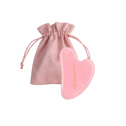 Gua Sha en Quartz Rose - Visage Et Cou