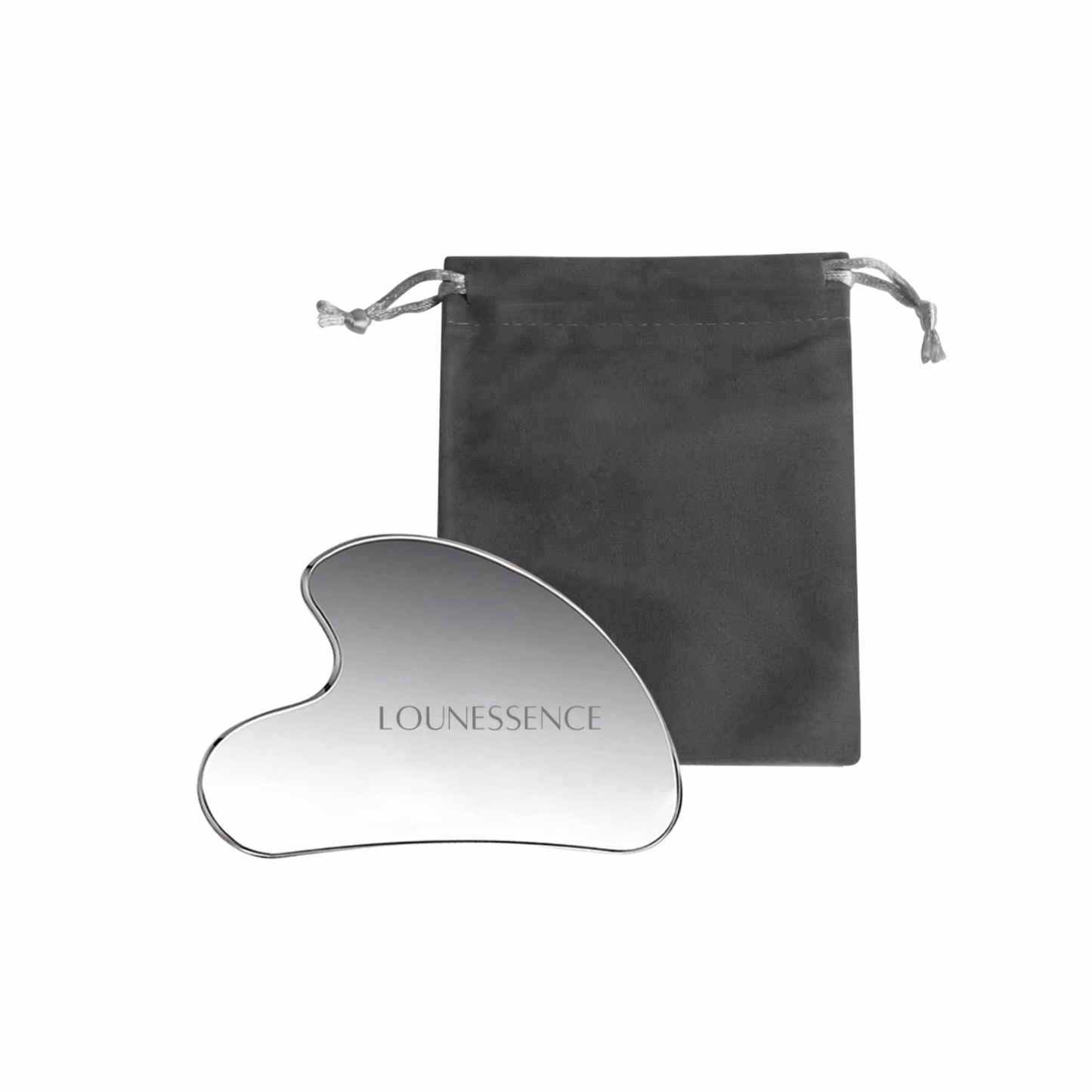 Gua Sha en Acier Inoxydable - visage et cou