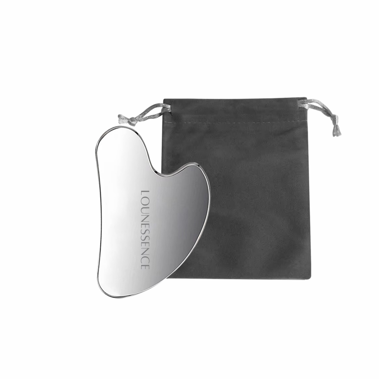 Gua Sha en Acier Inoxydable - visage et cou