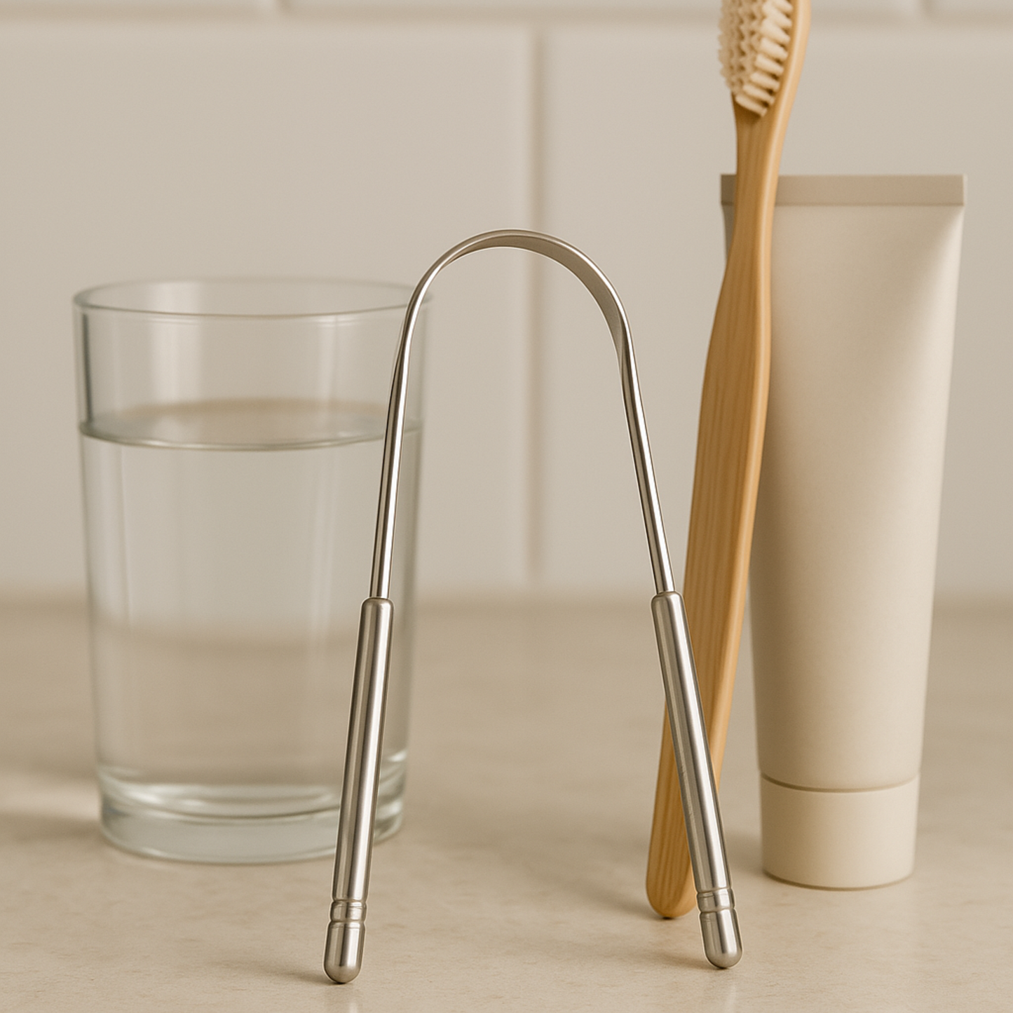 Gratte-Langue en Acier Inoxydable | Hygiène buccale