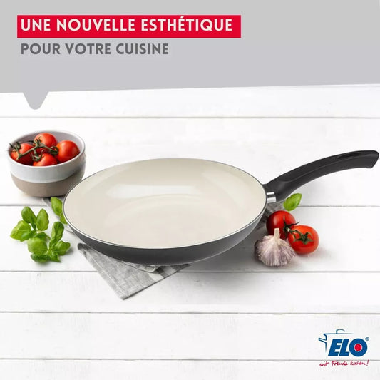 Set de 2 Poêles de cuisson avec revêtement céramique sans PFAS 20 cm et 24 cm Pure Ceramica Elo