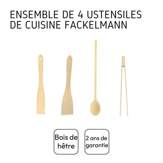 Ensemble de 4 ustensiles de cuisine Fackelmann Boissellerie