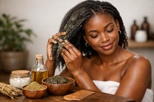 Routine cheveux crépus au chébé efficace