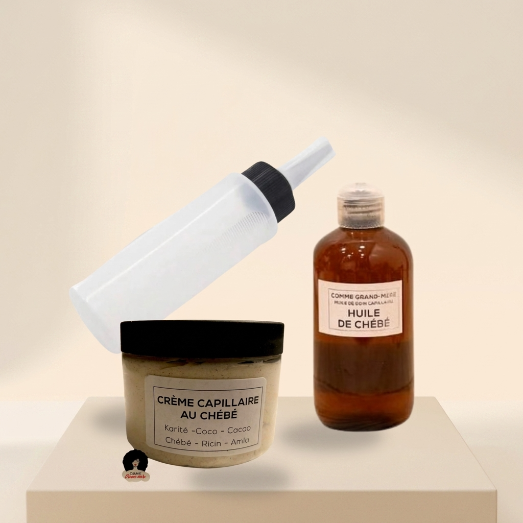Routine Capilaire au Chébé Huile et crème - Soin profond et hydratation