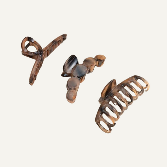 Lot de 3 pinces à cheveux - Élégance et praticité au quotidien