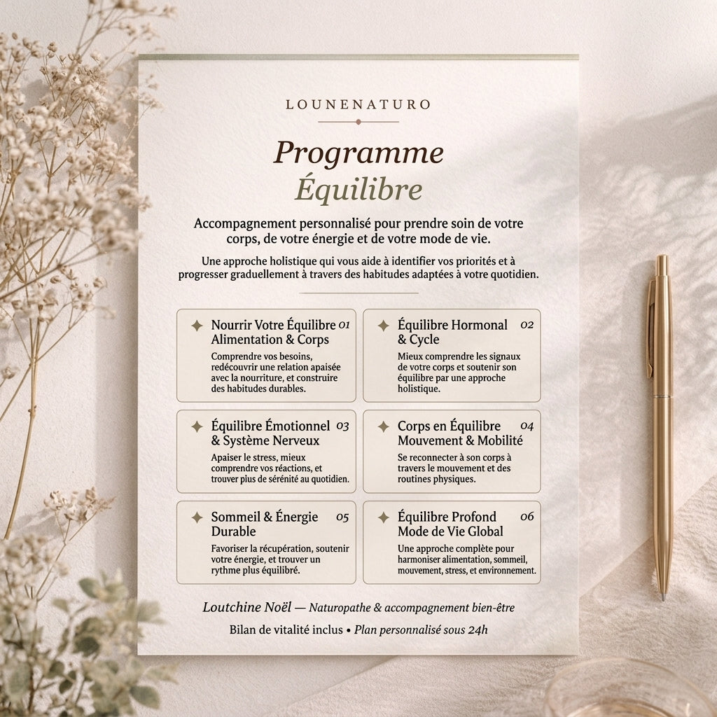Programme Équilibre | Nourrir son Équilibre | Alimentation & Corps