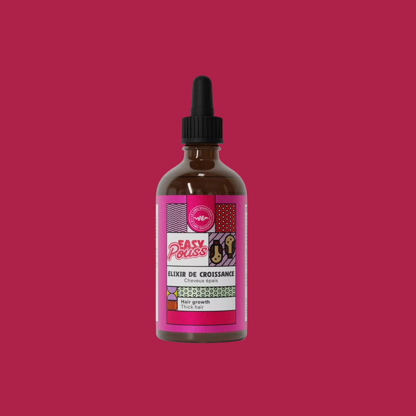 Elixir De Croissance - EASY POUSS -(cheveux épais : crépus, frisés) 100 ml