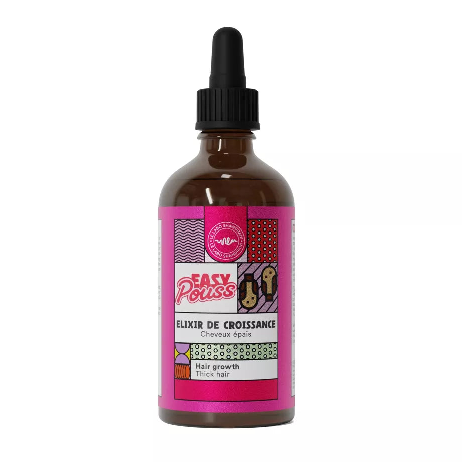 Elixir De Croissance - EASY POUSS -(cheveux épais : crépus, frisés) 100 ml