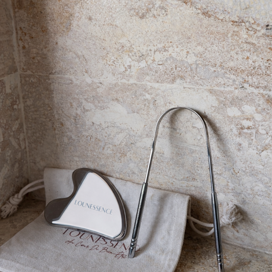 Gua Sha en Acier Inoxydable - visage et cou