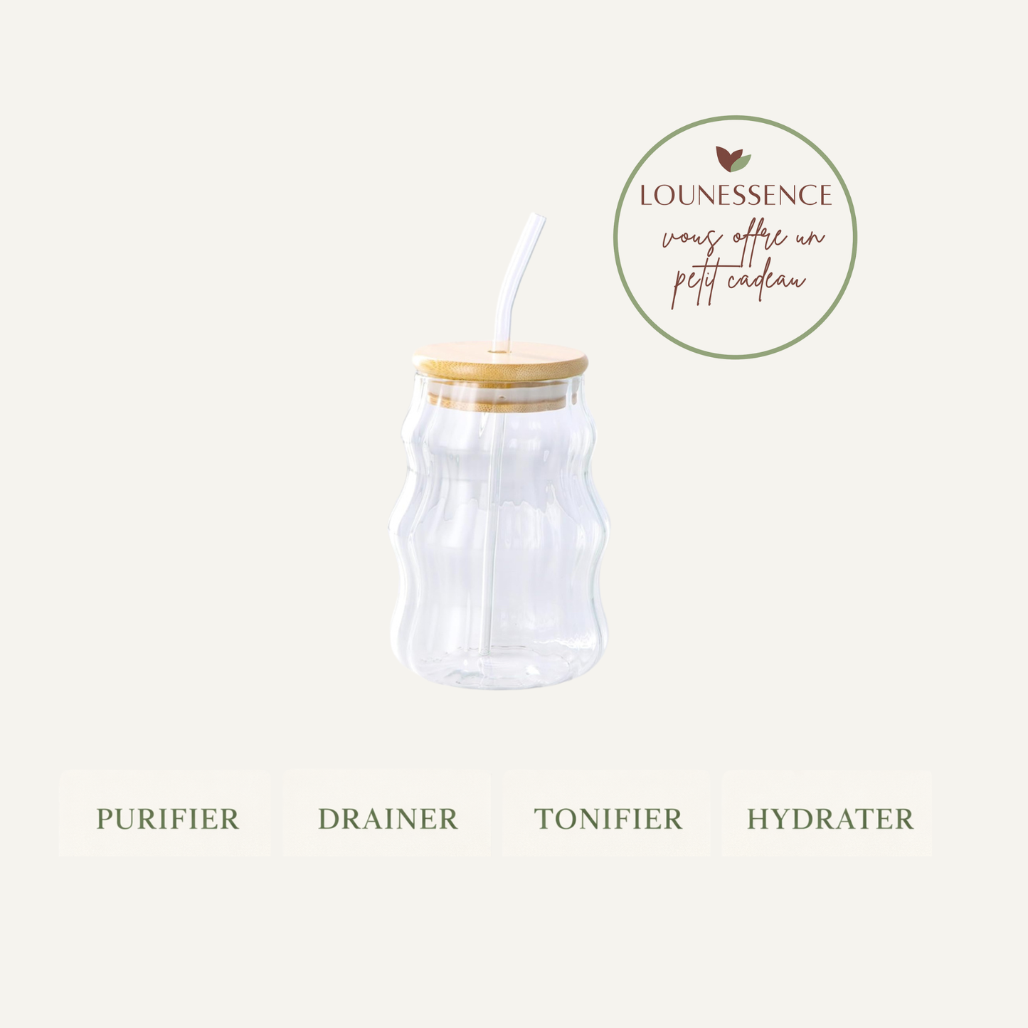 Rituel Détox & Drainage – Gratte-langue, brosse & Gua Sha en quartz rose + verre offert