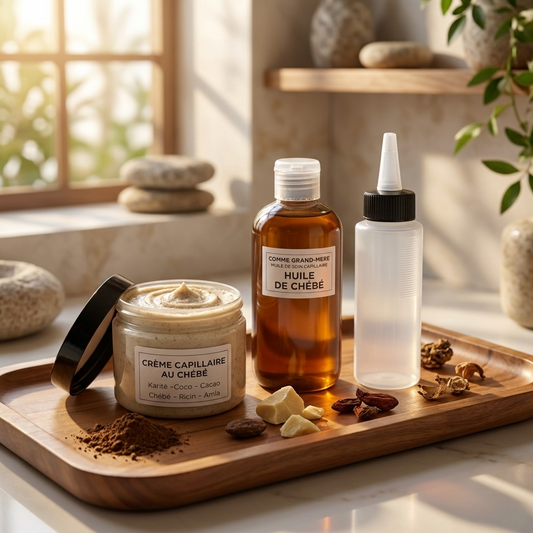 Routine Capilaire au Chébé Huile et crème - Soin profond et hydratation