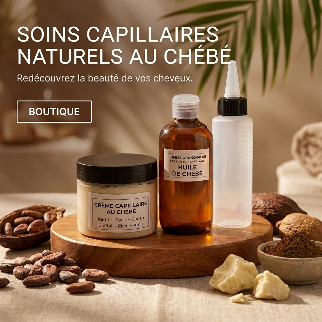 Routine Capilaire au Chébé Huile et crème - Soin profond et hydratation