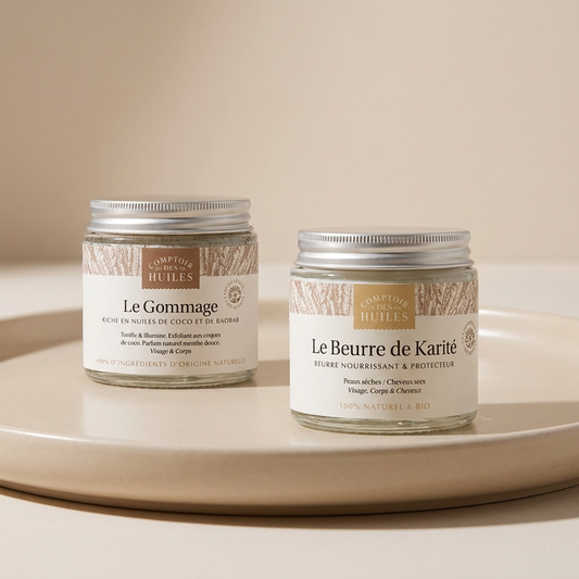 Duo Soin Nourrissant - Beurre de Karité & Gommage