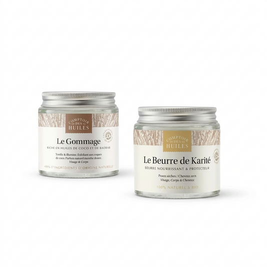 Duo Soin Nourrissant - Beurre de Karité & Gommage